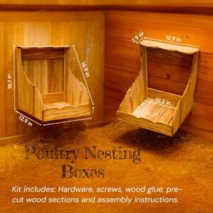 Wooden Poultry Nesting Boxes